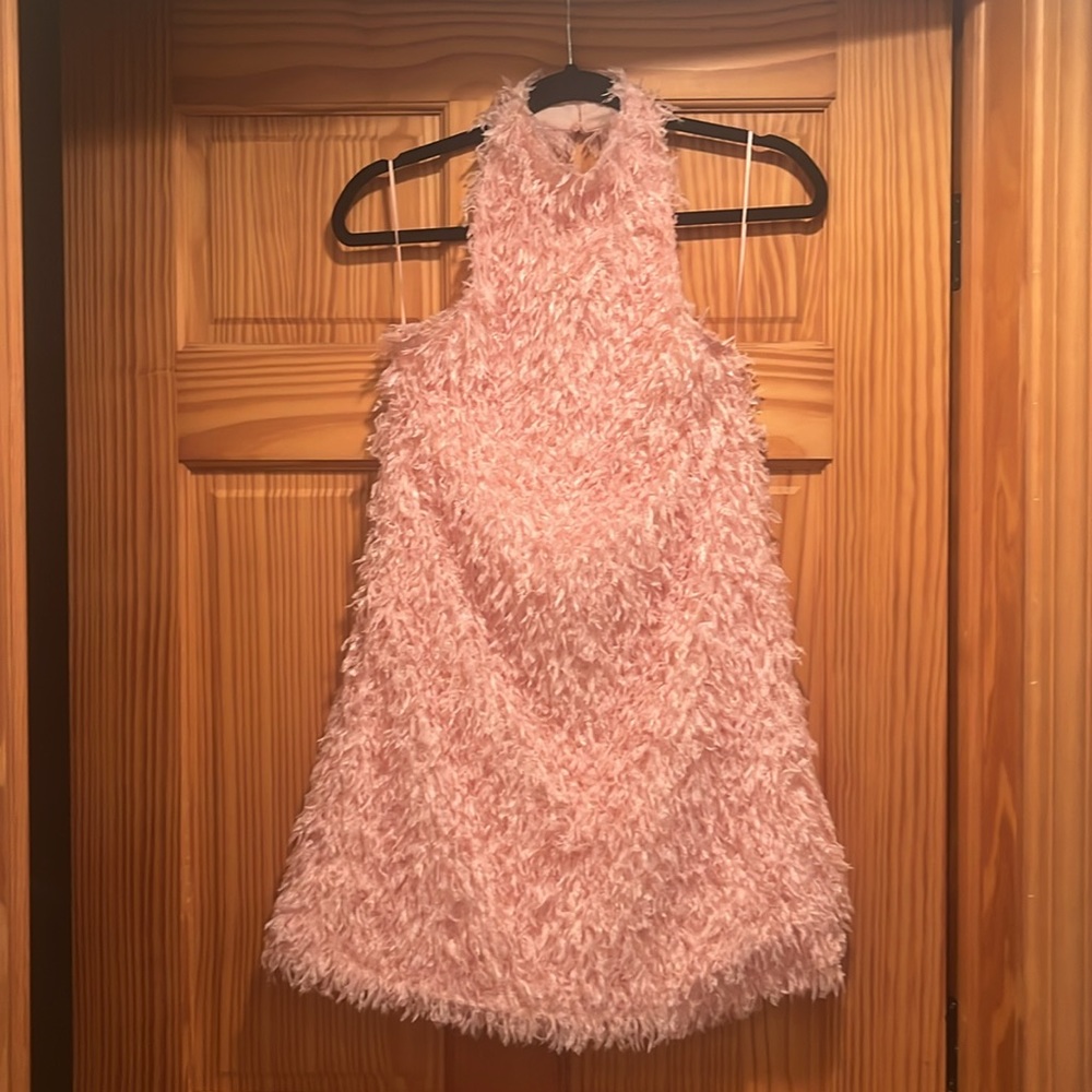 NWT Zara Special Edition Feather Halter Dress